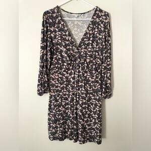 Boden Jersey Knot Front Long Sleeve Dress Size 12R